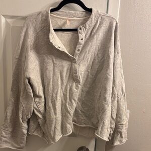 FP Movement by Free People Light Gray Sweatshirt